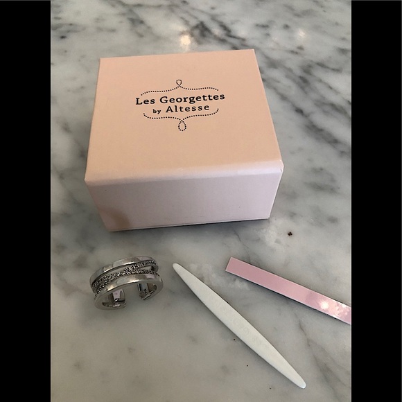 Les Georgettes 🇫🇷 | Liens Ring (8MM) - Silver Finish (Size 52) - Picture 7 of 8